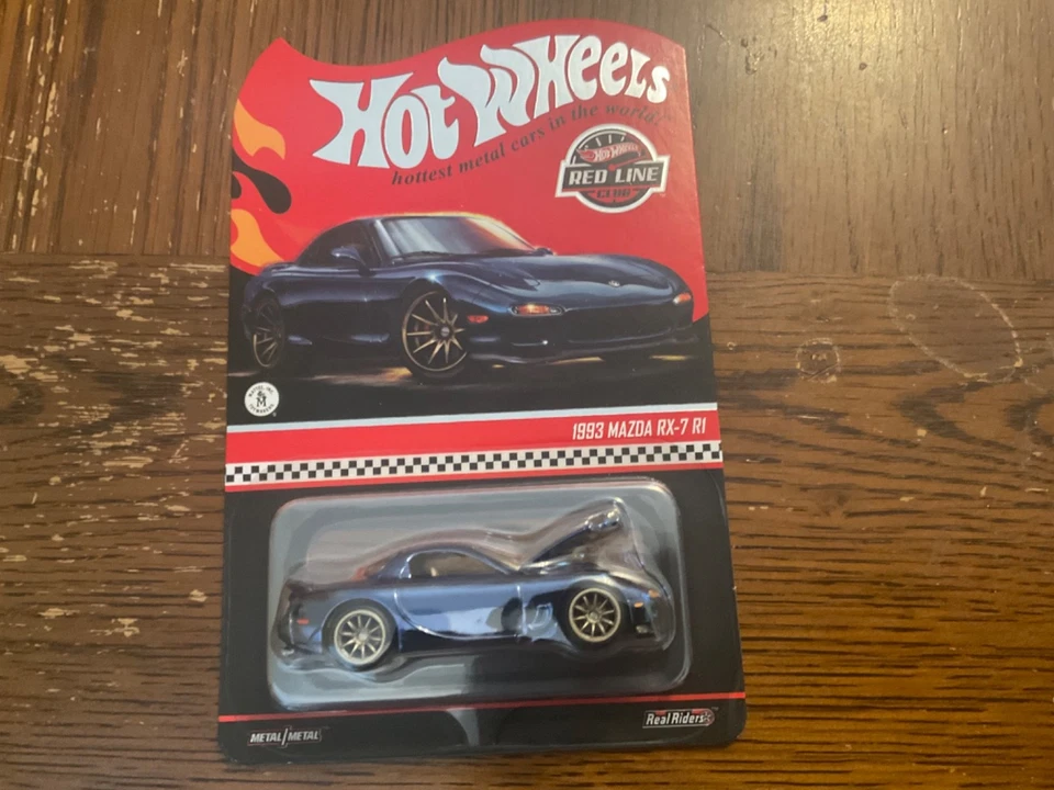 Mazda RX-7 1993 exclusivo de Hot Wheels RLC azul oscuro Foto 1 de 1