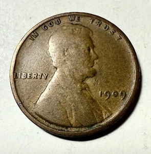 1909 (P) Philadelphia Lincoln Wheat Cent/Penny - F-VF *3420* - Picture 1 of 2