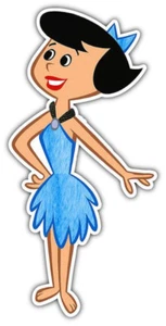 Betty Rubble The Flintstones Cartoon Autoaufkleber Aufkleber - 3" oder 5" - Bild 1 von 1