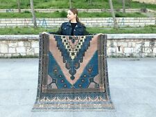 CLEARANCE TRIBAL TURKISH VINTAGE HANDKNOTTED TRIBAL WOOL ANTIQUE SCATTER RUG