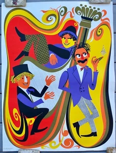 Original 1971 Elaine Havelock Pop Art Poster der Marx Brothers 28" x 20 5/8" - Bild 1 von 8
