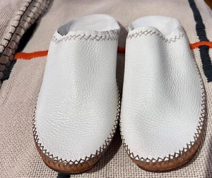 Men Moroccan Slipper in White, men white slippers,  white babouche slippers - Bild 1 von 3