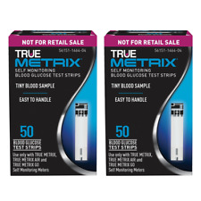100 TRUE METRIX Glucose Test strips (2 X 50ct) Exp 02/23 + Freaky Fast Shipping!