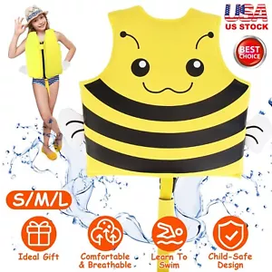 Swim Vest For Kids Float Jacket Learn To Swim Vest with Adjustable Crotch Strap - Picture 1 of 26