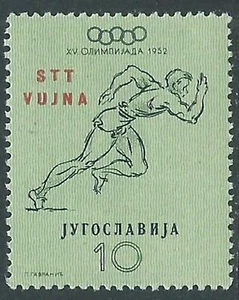 1952 TRIEST B OLYMPIADE IN HELSINKI RENNEN 10 D POSTFRISCH ** - RA27-2 - Bild 1 von 1