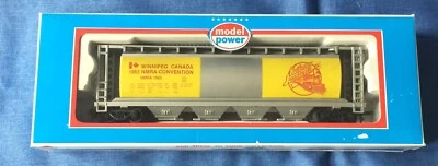 Model Power HO Railroad Train 51' Cylindrical Hopper Car 1983 NMRA Winnipeg - Image 1 of 4