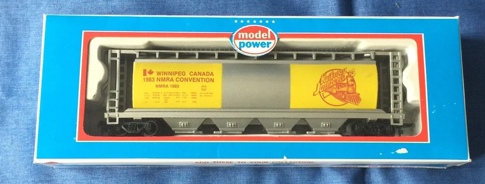 Model Power HO Railroad Train 51' Cylindrical Hopper Car 1983 NMRA Winnipeg - Image 1 of 4