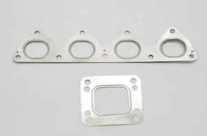 B series turbo manifold gasket & T3 / T4 gasket b16 b18 b20 LS GSR SI b16a2 b18c - Picture 1 of 4