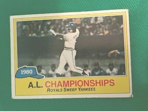 1981 TOPPS # 401 1980 AL CHAMPIONSHIP