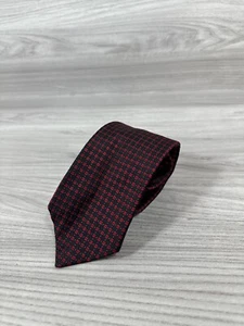 John Comfort Navy Red Polka Dot Silk Tie Made In England Selfridges - Picture 1 of 5
