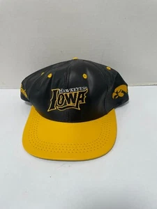 University Iowa Hawkeye Leather Cap - Picture 1 of 5