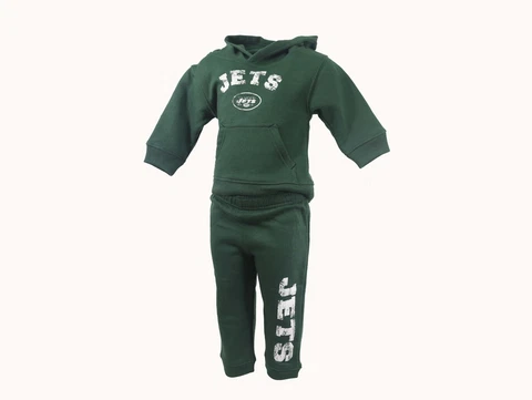 New York Jets NFL Infant Toddler 2 Piece Hooded Sweatshirt & Pants Set New Tags Cover