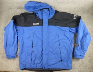 Columbia Titanium OMNI-TECH ATMUNGSAKTIVE SHELL WASSERDICHTE JACKE Kapuze Gr. XL blau - Bild 1 von 13