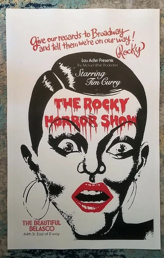 THE ROCKY HORROR SHOW Broadway Musical Window Card Poster (Reproduction) - Image 1 of 1