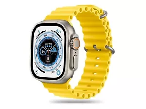 Apple Watch Ultra, 49mm Titanium Case Strap Yellow GPS + Cell (ACR) - Picture 1 of 8
