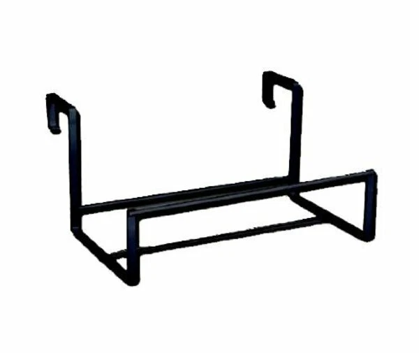 Suporte de caixa de flores ajustável Amertac, aço revestido a pó, preto, 14" - Imagem 1 de 1