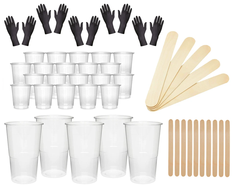 OCTOPUS CONCEPT GMBH Resin-Misch-Set, Zubehör zum Epoxidharz Mischen mit Becher, Rührer und Handschuh