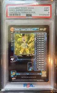 ๐2004 Dragon Ball GT Baby Saga Goku Super Saiyan Limited Alt Foil PSA 9 Pop 1 - Picture 1 of 1