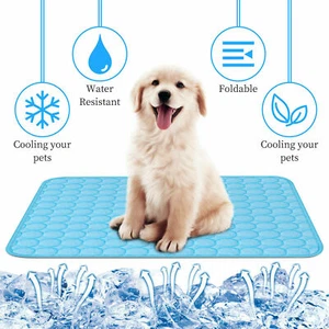 Pet Cooling Mat Cool Pad Cushion Dog Cat Puppy Blanket For Summer Sleeping Bed - Picture 1 of 16