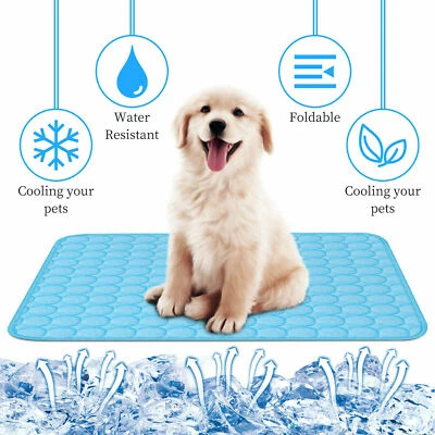 Pet Cooling Mat Cool Pad Cushion Dog Cat Puppy Blanket For Summer Sleeping Bed - Image 1 of 4