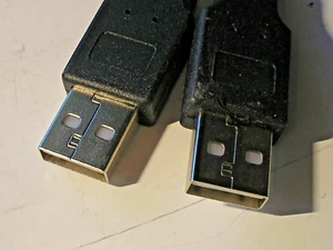15 Ft A-Male to A-Male USB 2.0 Cable Black 17253-*2 - Picture 1 of 4