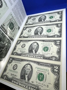 USA - Uncut Sheet of 4 Notes in BEP Folder - $2 1995 " F - GEORGIA " - 905 - Picture 1 of 4