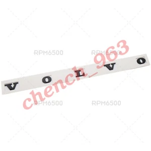For Volvo Rear Trunk Lid Letter Logo Badge Nameplate Emblem Sport Gloss Black - Picture 1 of 3