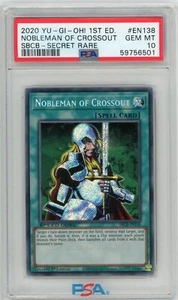 Yugioh! Nobleman of Crossout - SBCB-EN138 - Secret Rare - 1st Edition - PSA 10 - Picture 1 of 2