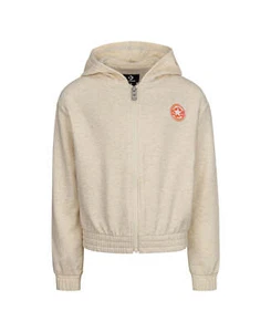 Converse Big Girls Fleece Zip-up Hoodie, Size Medium - Picture 1 of 3