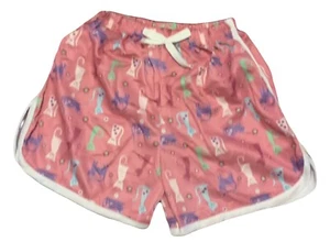 Girls Running Shorts Pink cat print (New) size 120 - Picture 1 of 2