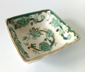 Vintage MASON'S Ironstone Bowl Square Hand Painted Gold Trim 1930-1940 Excellent - Picture 1 of 4