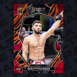 2023 Panini Select UFC Arman Tsarukyan Premier Level Tiger Prizm /49 NFT - Bild 1 von 3