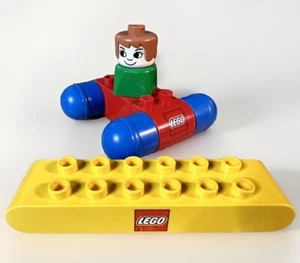 Lego Duplo RED CAR BASE BLUE WHEELS LOGO 31216 Vintage Part Person Lot Set - Picture 1 of 1