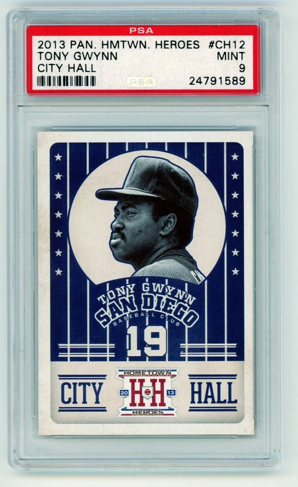 2013 Panini Hometown Heroes City Hall #CH12 Tony Gwynn PSA 9 Mint - Image 1 of 2