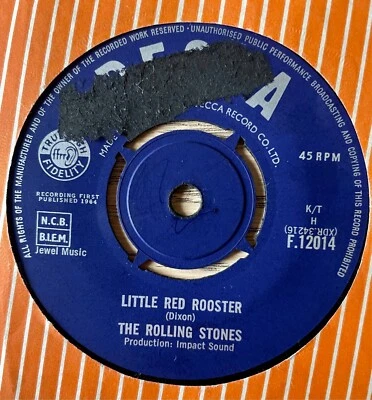 THE ROLLING STONES LITTLE RED ROOSTER 7" SINGLE DECCA (1964) EX- ENGLAND - Image 1 of 3