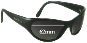 SFx Replacement Sunglass Lenses fits Gargoyles Strega - 62mm Wide - Bild 1 von 31