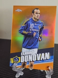 2022 Topps Chrome MLS Orange Refractor Image Variation #180 LANDON DONOVAN 17/25 - Picture 1 of 5