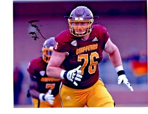 Bernhard Raimann Central Michigan signed autograph 8x10 football photo CMU c - Imagen 1 de 1
