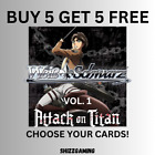 Weiss Schwarz Attack on Titan Vol. 1 AOT/S35 - Choose Your Cards!
