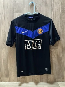 2009-2010 Authentic Nike Man United Fußball Trikot AIG Vintage No Name - Bild 1 von 12