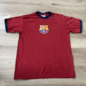 Vintage Nike FCB Barcelona Fußball T-Shirt Rot Herren Größe M - Bild 1 von 7