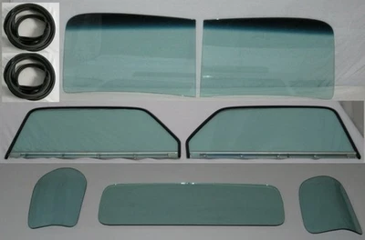 Chevrolet GMC 1947-1950 camioneta 5 ventanas vidrio parabrisas conjunto de puertas negras sellos traseros Foto 1 de 4