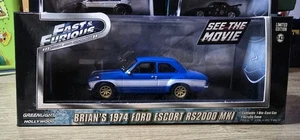 Greenlight 1/43 Brian's Ford Escort RS2000 MK1 Fast & Furious Diecast Car - Picture 1 of 6
