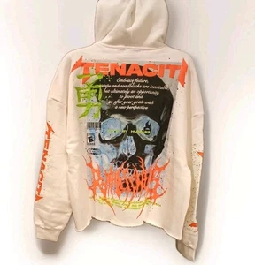 Tenaciti Oversized Sweatshirt Hooded Sm Cotton Terrycloth Authentic Streewear - Picture 1 of 13