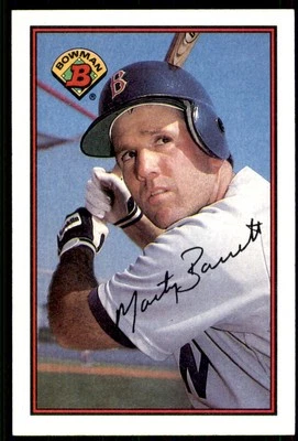 1989 Bowman Marty Barrett Boston Red Sox #28 - Image 1 of 2