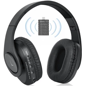 Wallarge Wireless TV Watching Headphones Bluetooth Comfortable For Seniors HP007 - Picture 1 of 5