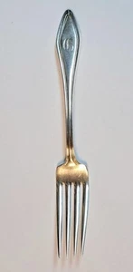Handtuch Mary Chilton Mittagessen Dessert Gabeln Sterlingsilber monogrammiert C 7-1/4" - Bild 1 von 4