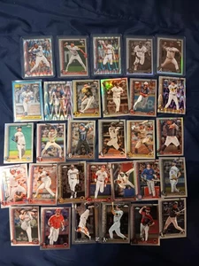 2025 TOPPS CHROME BASEBALL - 30 CARD LOT KEVIN ALCANTARA GRANT HOLMES ACUNA MORE - Picture 1 of 6