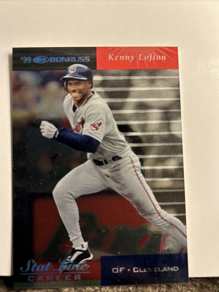 2001 Donruss 1999 Retroactive Stat Line Career /311 Kenny Lofton #41 - Image 1 of 2