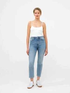 French Connection Stretch Denim Cigarette Fit Ankle Length Jeans (Bleached Wash) - Picture 1 of 4